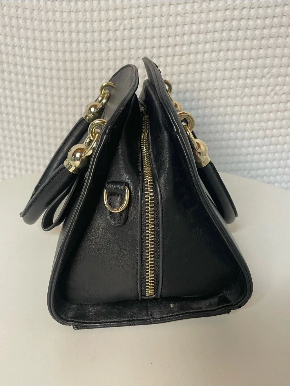 Simply Noelle Top-Handle Satchel Handbag Purse with Gold Hardware